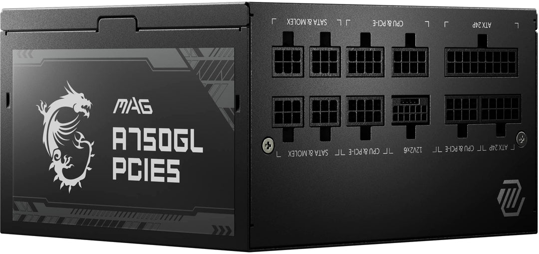 MSI - A750GL PCIE 5 - Full Modular – 80 Plus Gold 750W-ATX 3.0 Gaming Power Supply - Black - Black_6