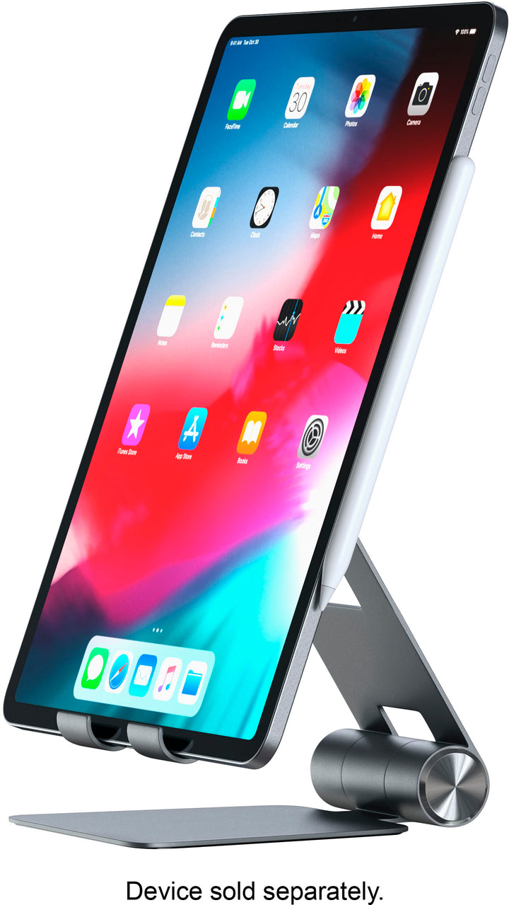 Satechi - R1 Aluminum Multi-Angle Foldable Tablet Stand - Compatible with iPad Pro, iPad Air, iPad Mini, iPhones and tablets - Space Gray_6
