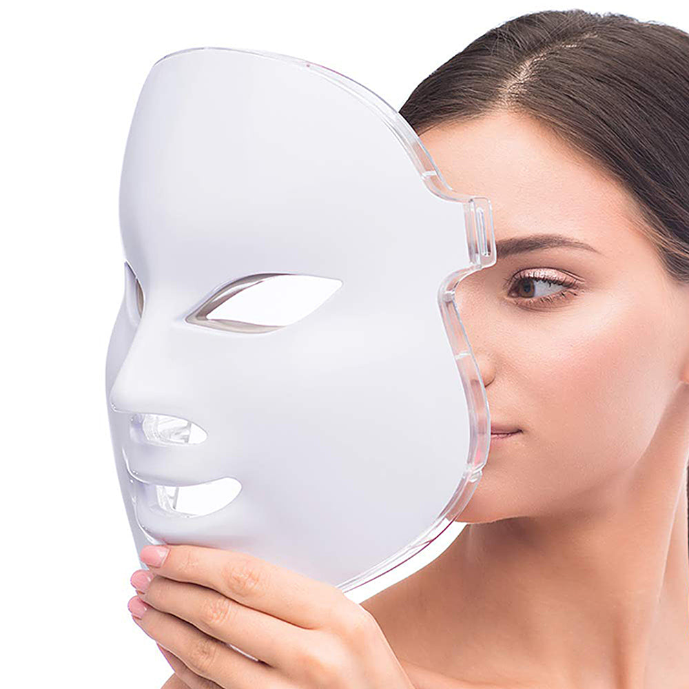 Pure Daily Care - Luma LED Skin Therapy Mask and Hyaluronic Acid Serum: The Anti-Aging Duo - White_7