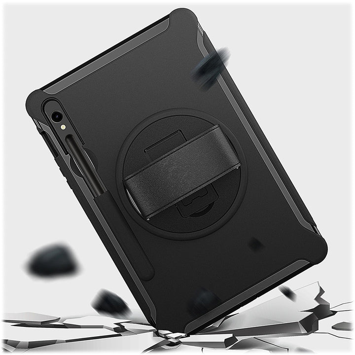 SaharaCase - Protection Hand Strap Series Case for Samsung Galaxy Tab S9 and Tab S8 - Black_3