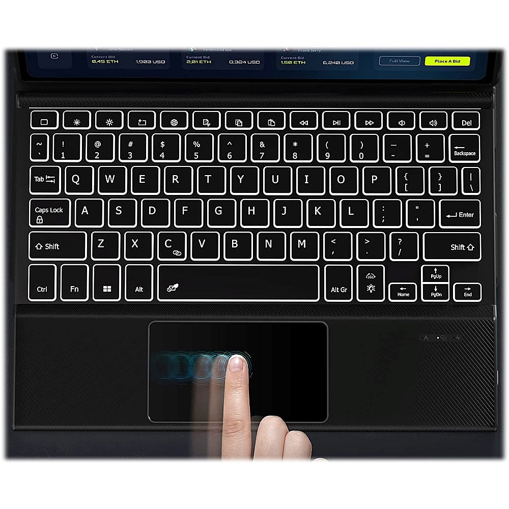 SaharaCase - Keyboard Case with TrackPad for Samsung Galaxy Tab S9 - Black_4