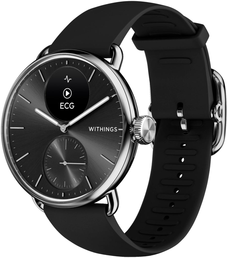Withings - ScanWatch 2 - Heart Health Hybrid Smartwatch - 38mm - Black/Silver_0