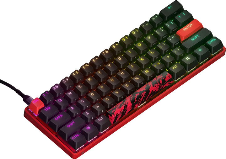 SteelSeries - Apex 9 Mini 60% Wired OptiPoint Adjustable Actuation Switch Gaming Keyboard with RGB Lighting - FaZe Clan Limited Edition_1