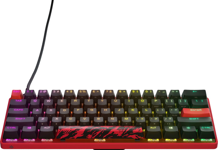 SteelSeries - Apex 9 Mini 60% Wired OptiPoint Adjustable Actuation Switch Gaming Keyboard with RGB Lighting - FaZe Clan Limited Edition_0
