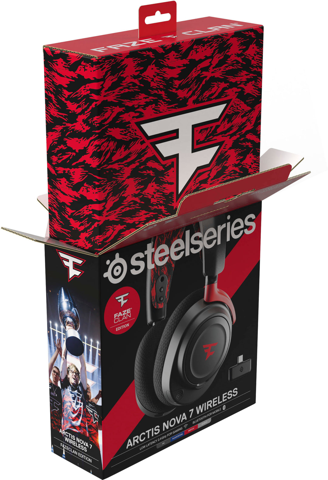 SteelSeries - Arctis Nova 7 Wireless Gaming Headset for PC - FaZe Clan Limited Edition_5