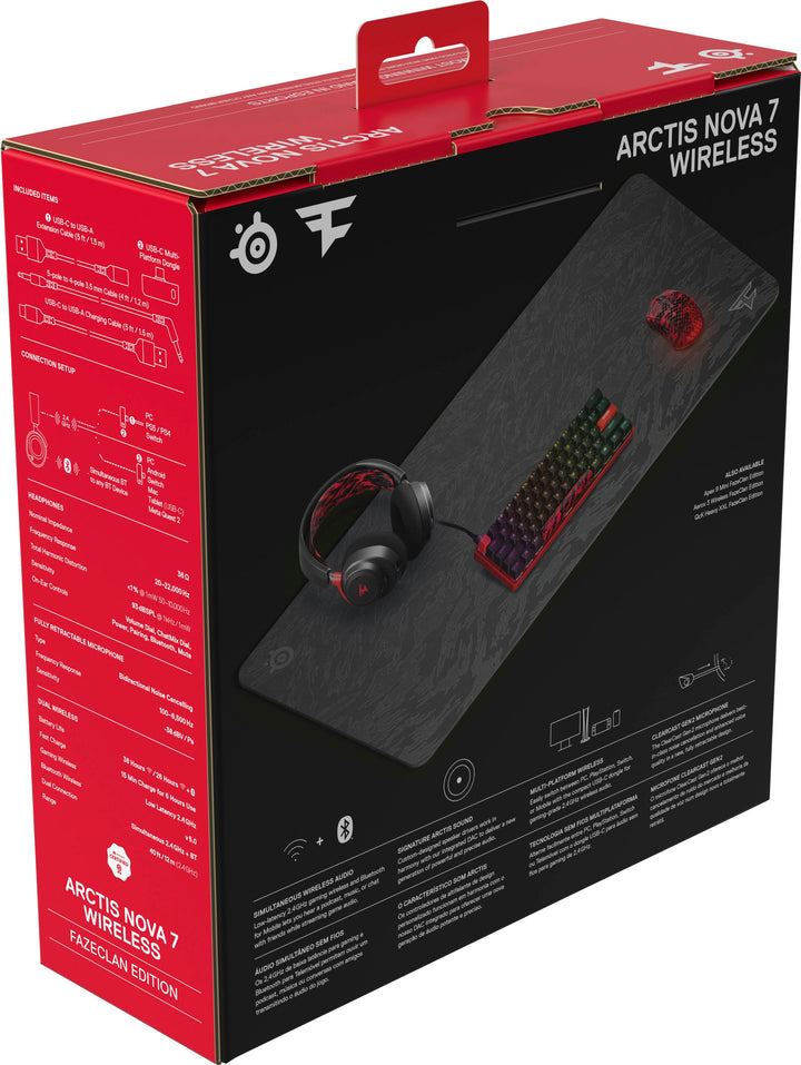 SteelSeries - Arctis Nova 7 Wireless Gaming Headset for PC - FaZe Clan Limited Edition_4