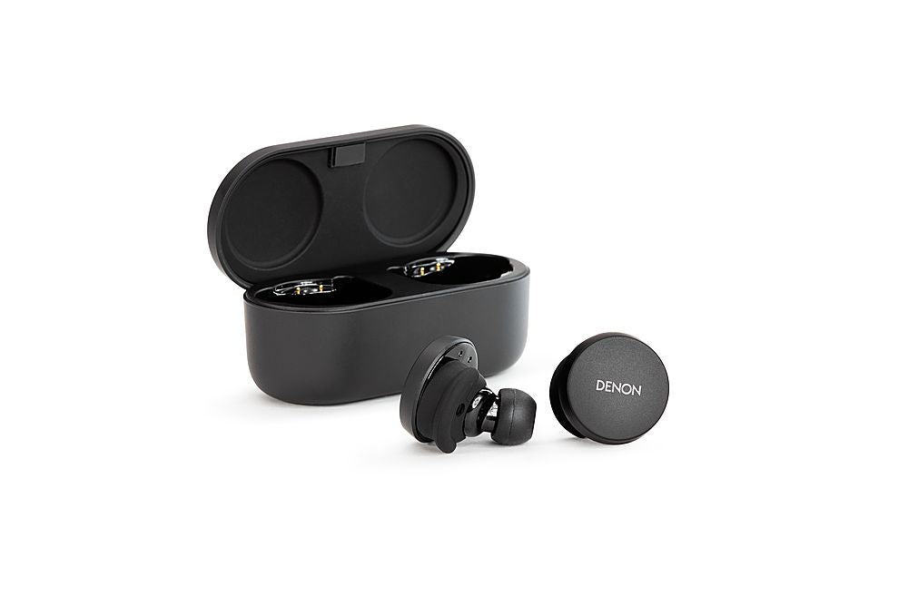 Denon - PerL Pro True Wireless Adaptive Active Noise Cancelling In-Ear Earbuds - Black_0