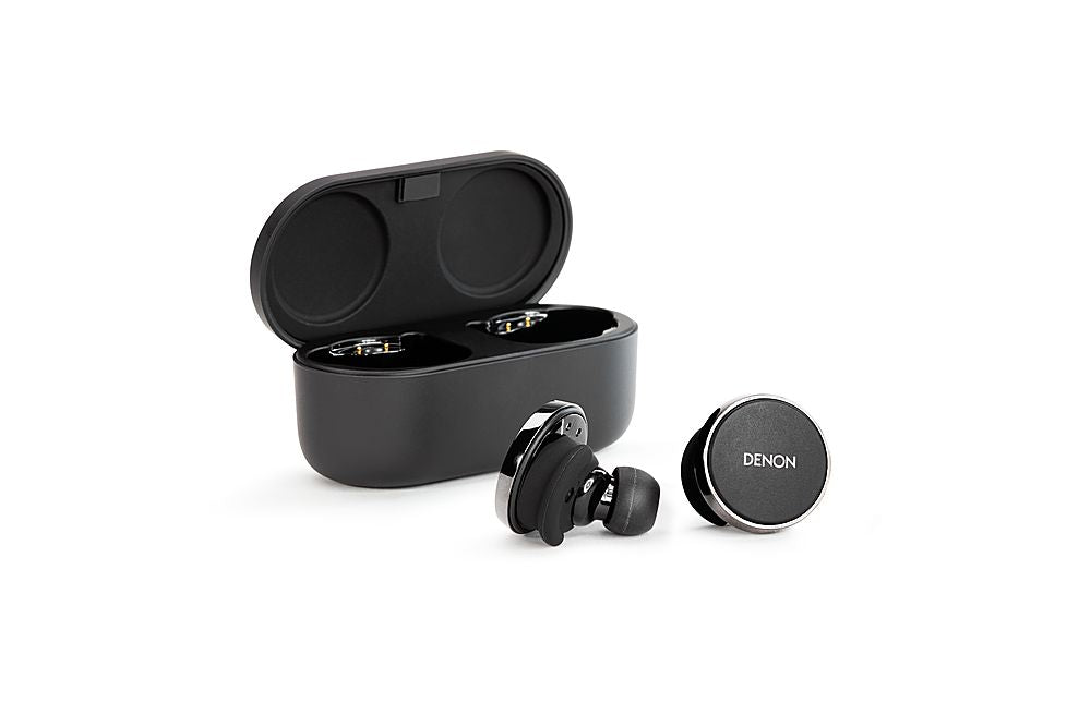 Denon - PerL True Wireless Active Noise Cancelling In-Ear Earbuds - Black_0