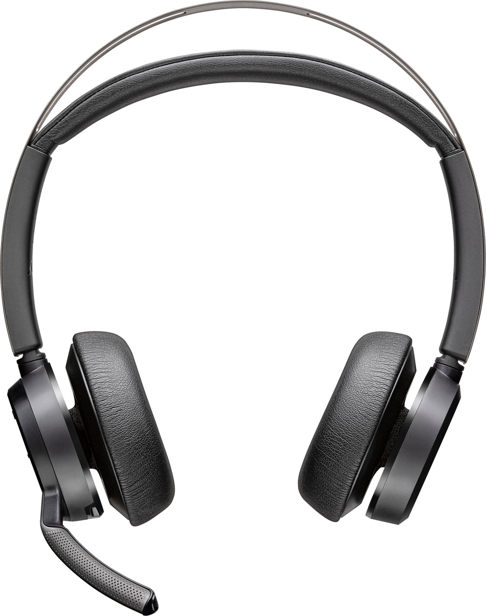 HP - Poly Voyager Focus 2 Wireless Noise Cancelling On-Ear Headset with Charge Stand - Black_1