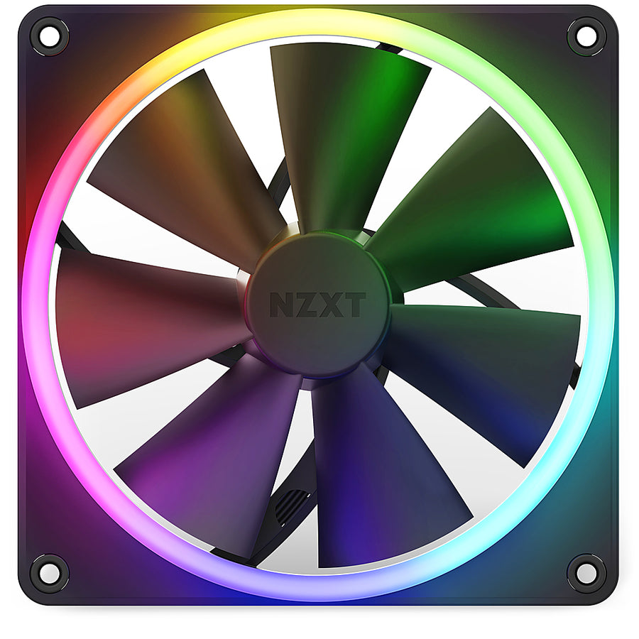 NZXT - F140RGB - 140mm RGB Fan - Single - Black_0