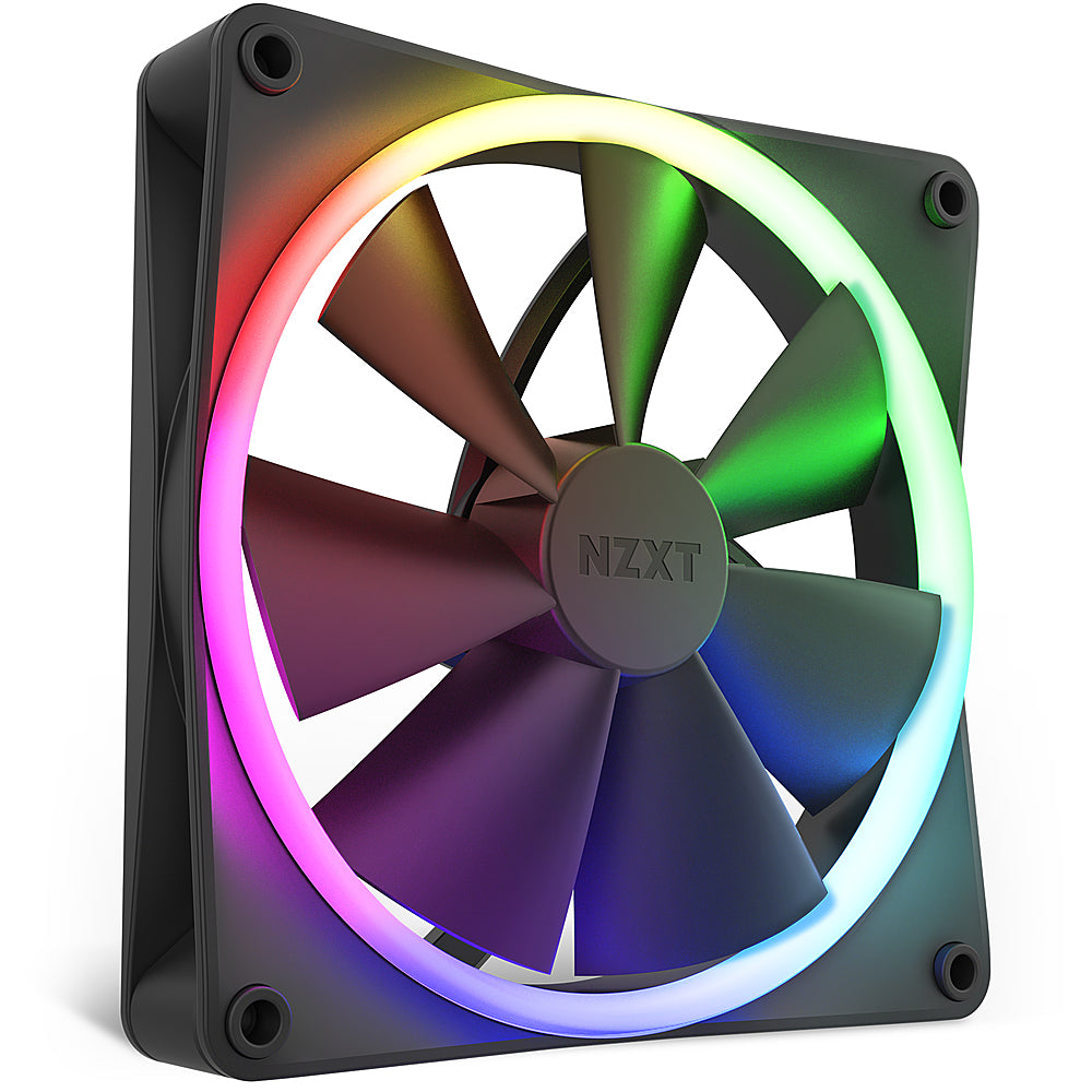 NZXT - F140RGB - 140mm RGB Fan - Single - Black_1