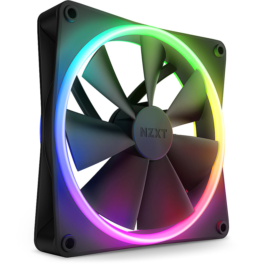 NZXT - F140 RGB Duo - 140mm Dual-sided RGB Fan - Black_0