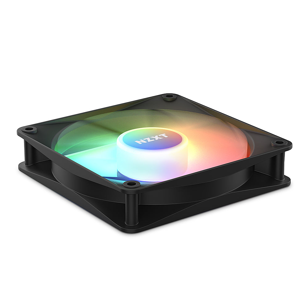 NZXT - 120mm Hub-mounted RGB LED Fan Triple Pack - Black_1