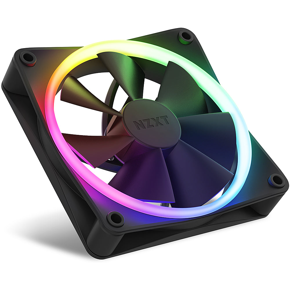 NZXT - F120RGB - 120mm RGB Fans - Triple + RGB Controller - Black_1