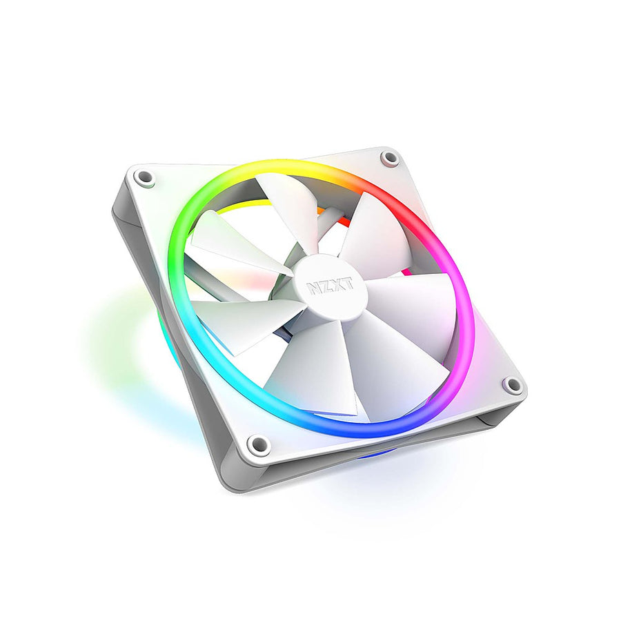 NZXT - F140 RGB Duo - 140mm Twin Pack Fans + Controller - White_0