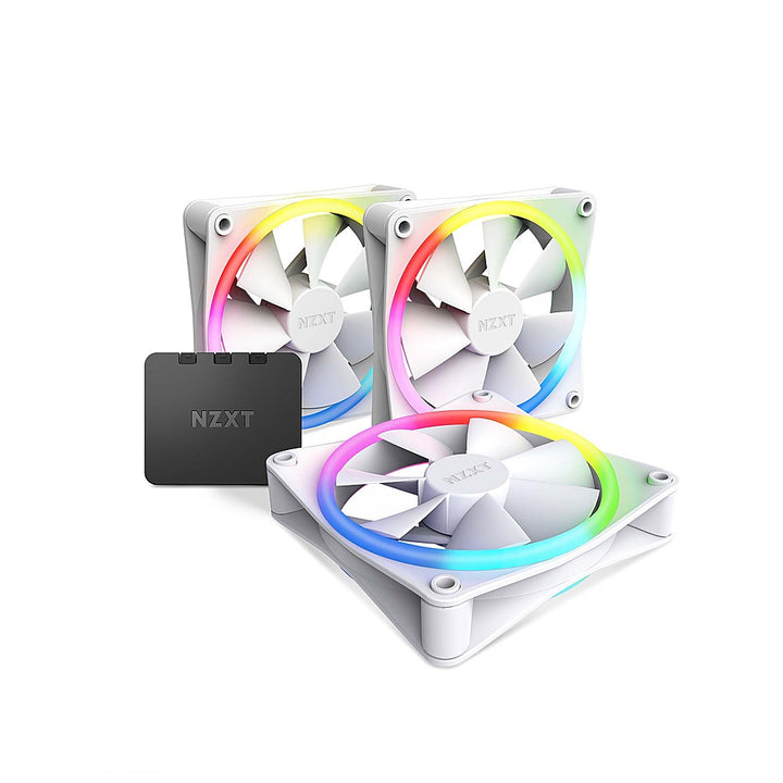 NZXT - F120 RGB Duo - 120mm Triple Pack Fans + Controller - White_4