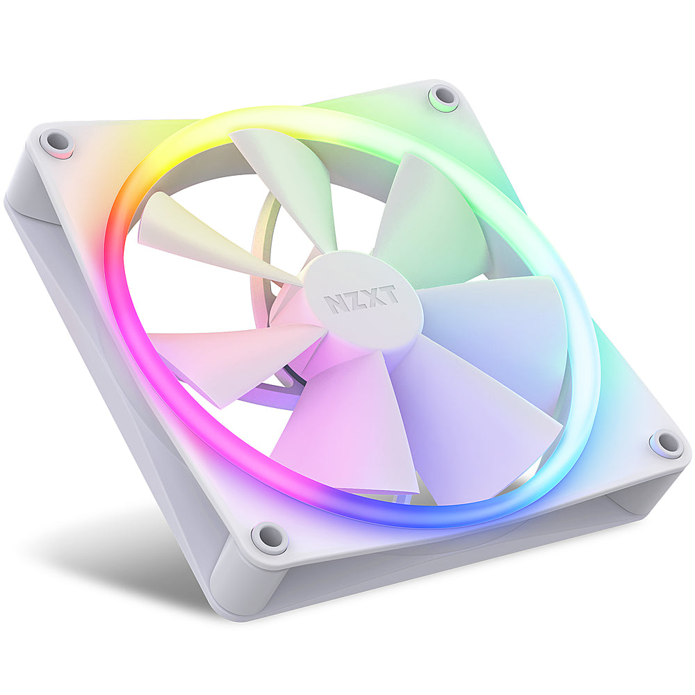 NZXT - F140RGB - 140mm RGB Fans - Twin + RGB Controller - Whtie_1