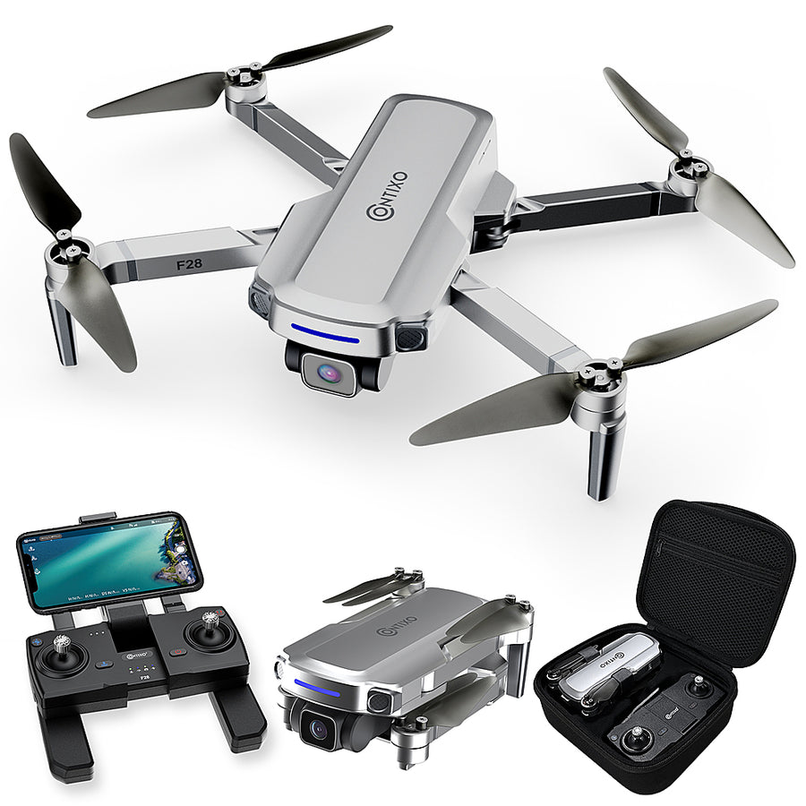 Contixo F28 GPS Drone with 2k Camera - Silver_0