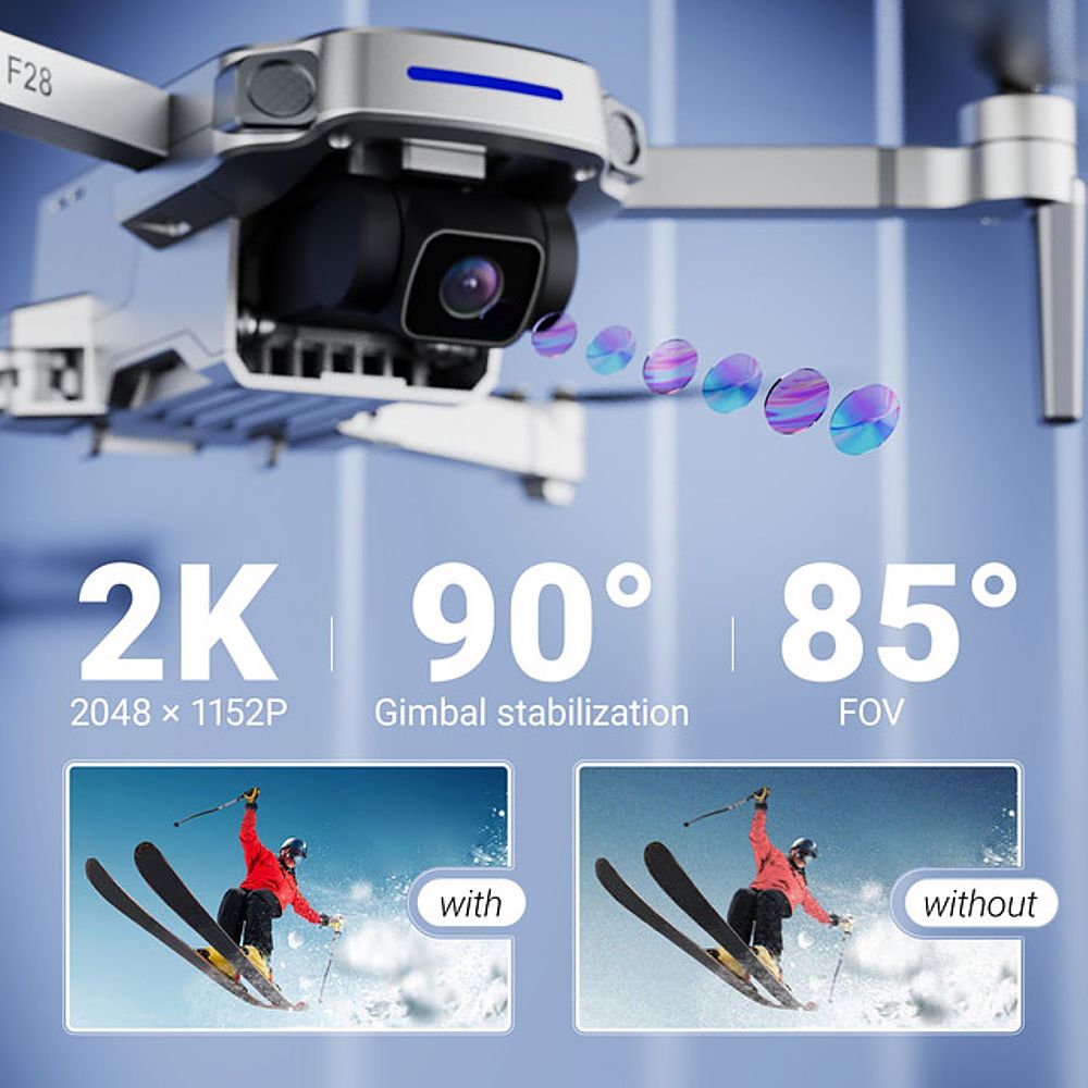 Contixo F28 GPS Drone with 2k Camera - Silver_2