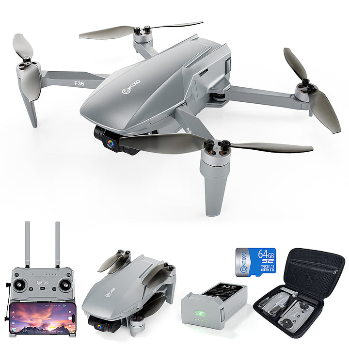 Contixo F36 4k Drone with Gimbal - Silver_0
