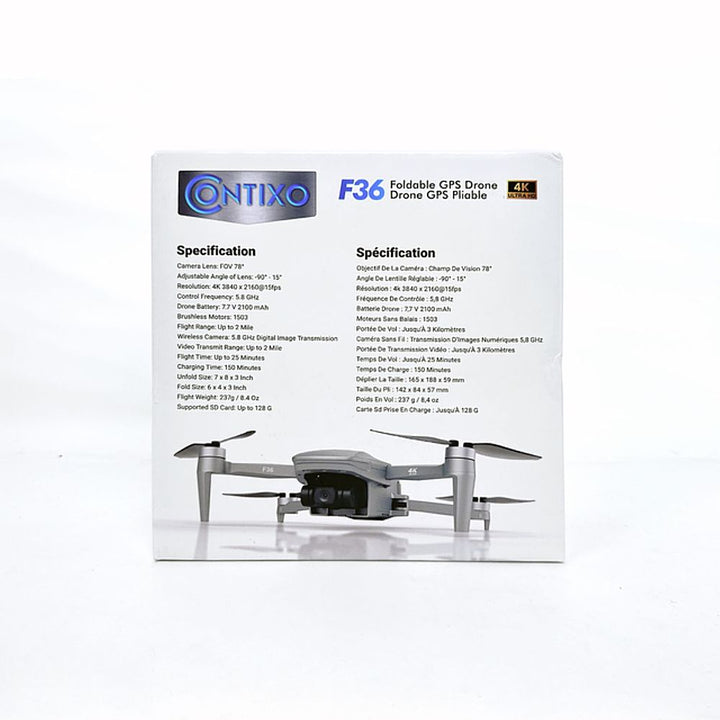 Contixo F36 4k Drone with Gimbal - Silver_5