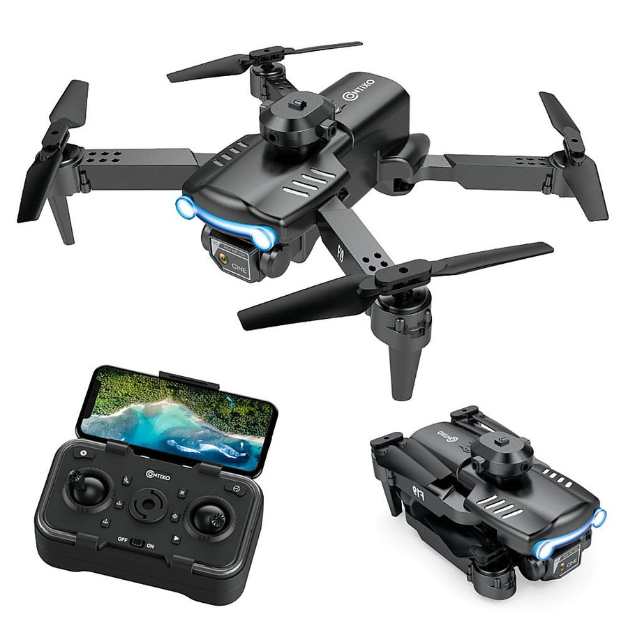 Contixo F19 GPS Drone with Camera - Silver_0