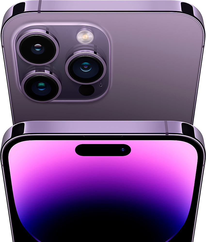 Apple - Geek Squad Certified Refurbished iPhone 14 Pro Max 128GB - Deep Purple (Unlocked)_1