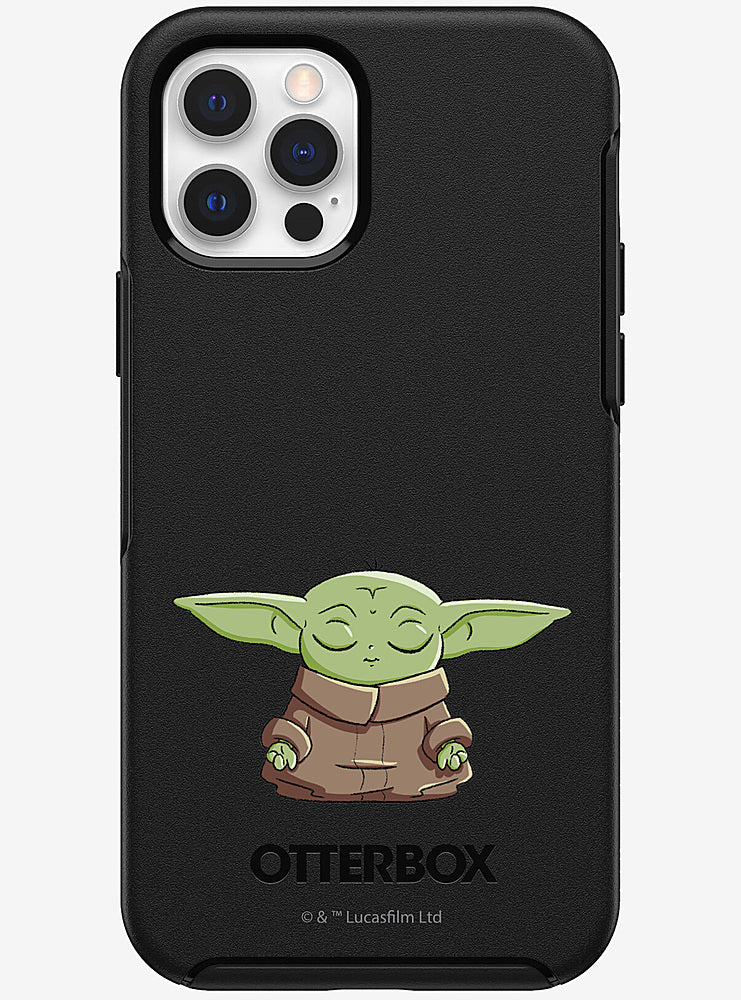 OtterBox - Symmetry Series Case for iPhone 12 / 12 Pro - Black Grogu_0