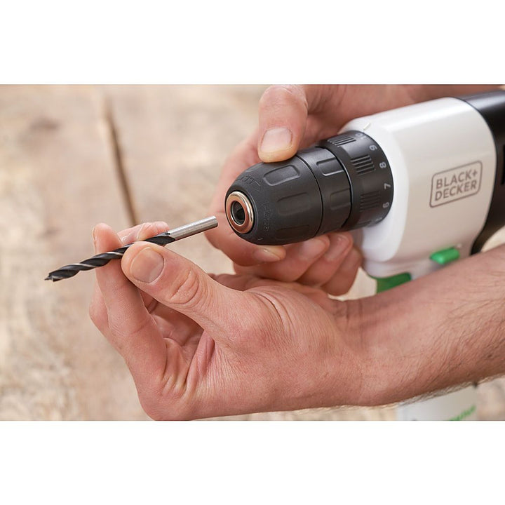 Black+Decker - Black+Decker reviva 12V MAX* Cordless Drill with Charger and Double-Ended Screwdriver Bit (REVCDD12C) - White_6