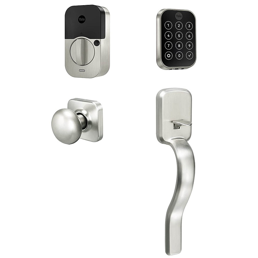 Yale - Assure 2 Touchscheen with WiFi with Ridgefield Handle Set - Satin Nickel_0
