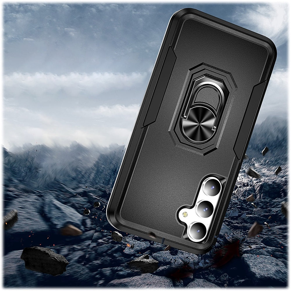 SaharaCase - Military Kickstand Series Case for Samsung Galaxy S23 FE - Black_1