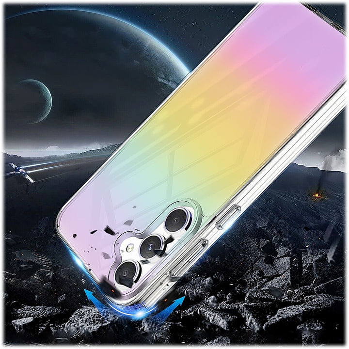 SaharaCase - Hybrid-Flex Hard Shell Series Case for Samsung Galaxy S23 FE - Transparent Gradient_3