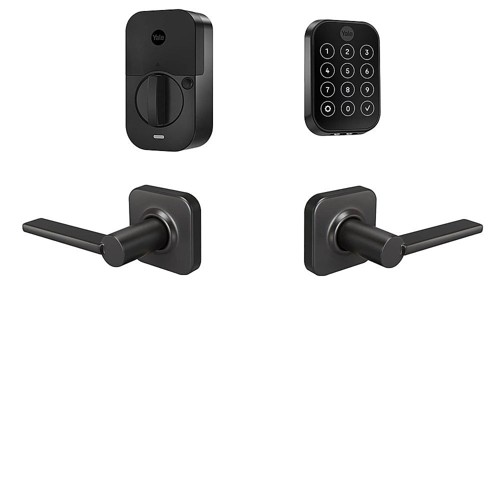 Yale - Assure 2 Touchscheen with WiFi and Valdosta Lever - Black Suede_0