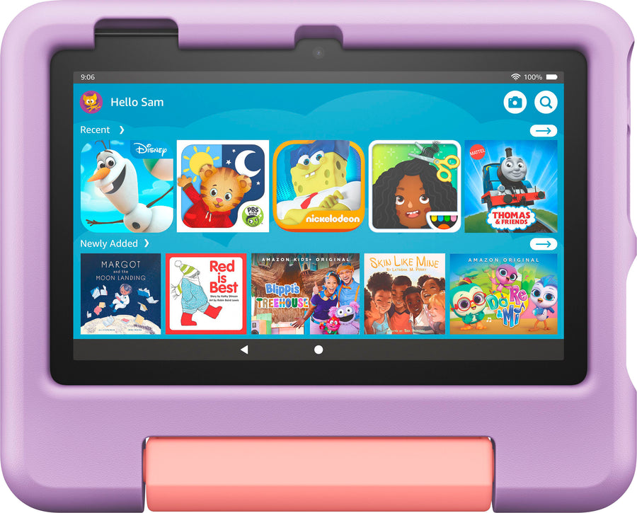 Fire 7 Kids - 7" Tablet (2023) 16GB with Amazon Kids+ (6 Month Subscription) - Purple_0