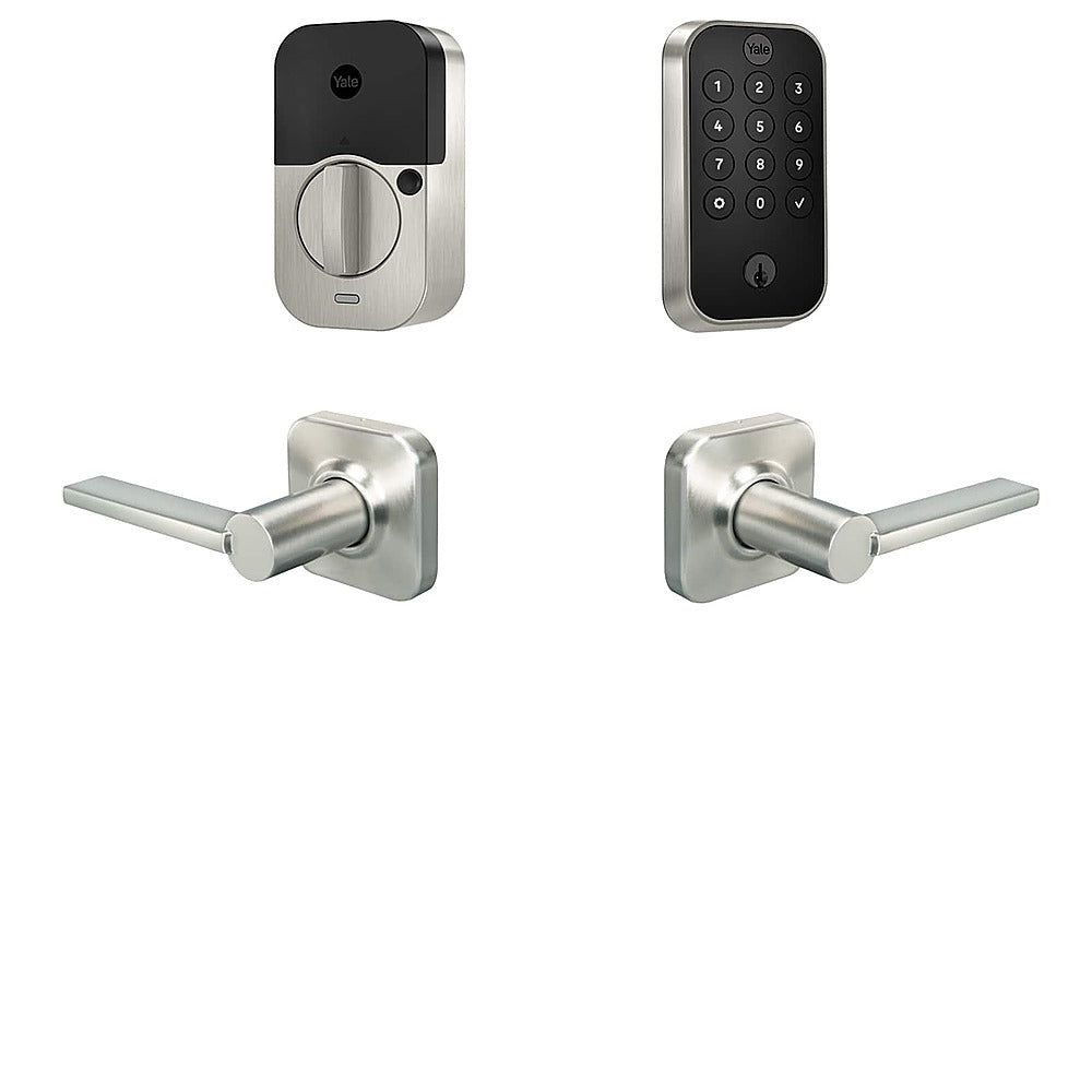 Yale - Assure 2 Valdosta Lever Smart Lock Wi-Fi Replacement Deadbolt with Keypad and App Access - Satin Nickel_0