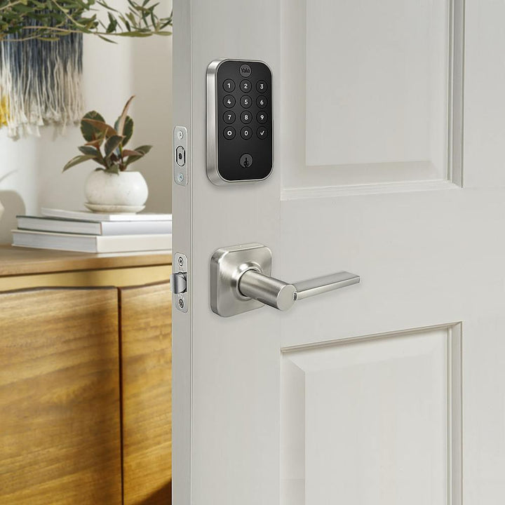 Yale - Assure 2 Valdosta Lever Smart Lock Wi-Fi Replacement Deadbolt with Keypad and App Access - Satin Nickel_3