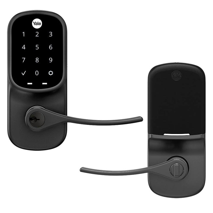 Yale - Assure Lever Smart Lock Wi-Fi Replacement Handle with Touchscreen and App Access - Black Suede_0