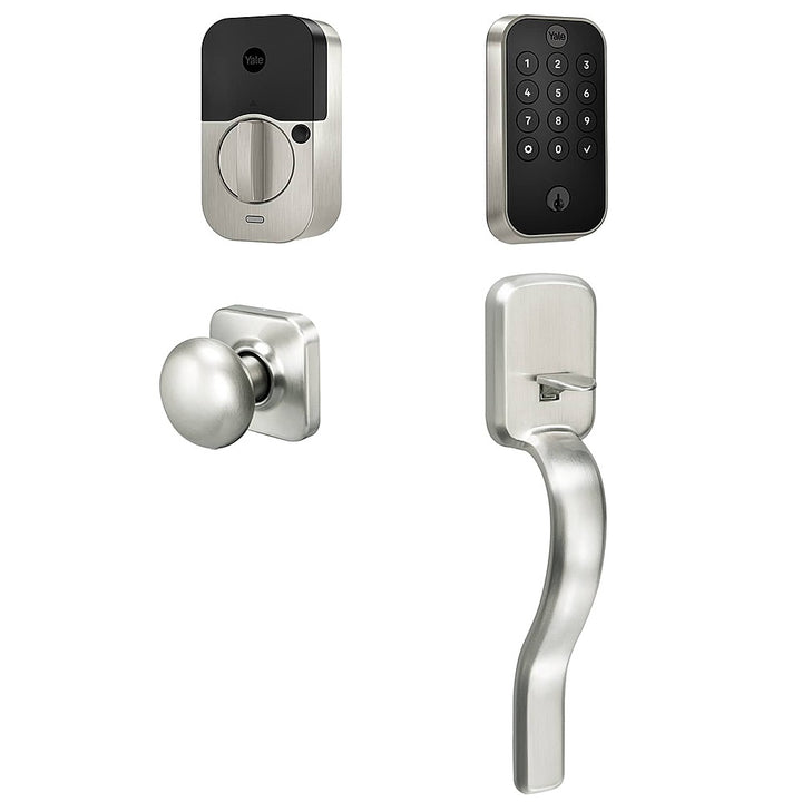 Yale - Assure 2 Ridgefield Handle Smart Lock Wi-Fi Replacement Deadbolt with Keypad and App Access - Satin Nickel_0