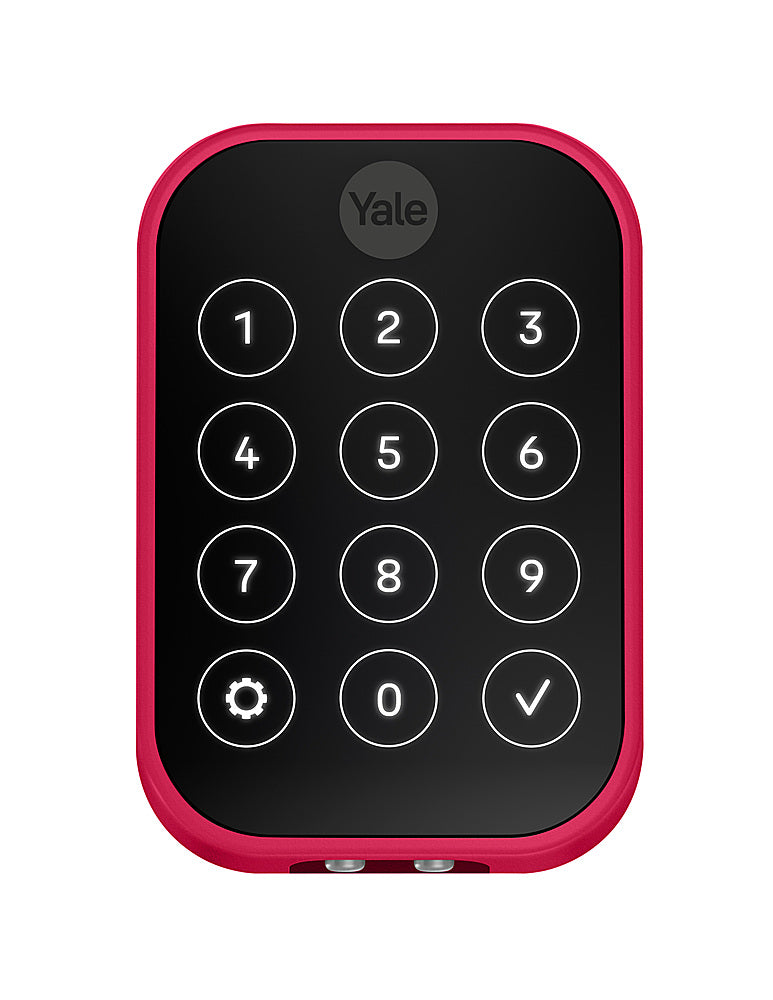 Yale - Pantone Assure Lock 2 Smart Lock Wi-Fi Replacement Deadbolt with Touchscreen, App, and Electronic Guest Keys Access - Pantone Viva Magenta_1