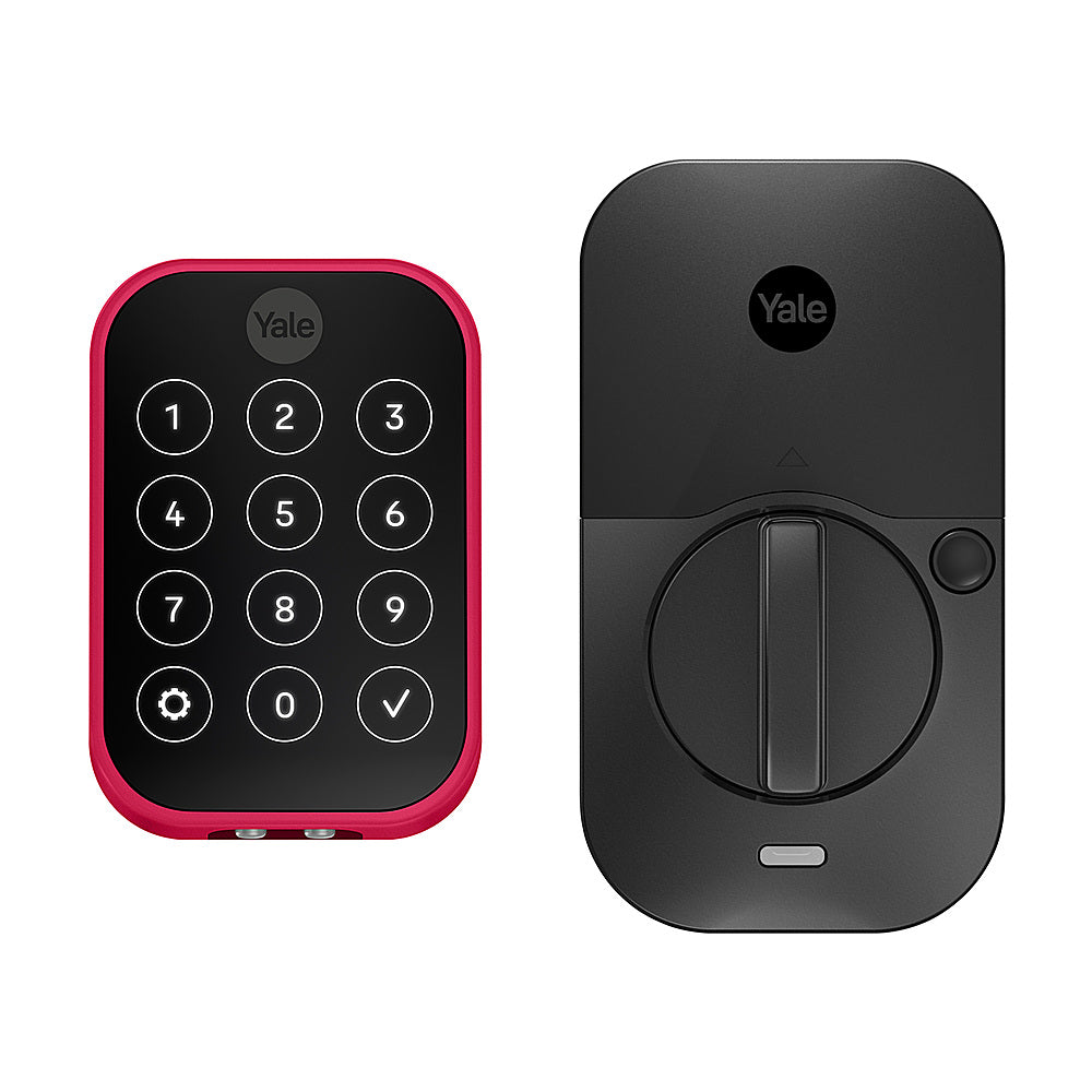 Yale - Pantone Assure Lock 2 Smart Lock Wi-Fi Replacement Deadbolt with Touchscreen, App, and Electronic Guest Keys Access - Pantone Viva Magenta_0