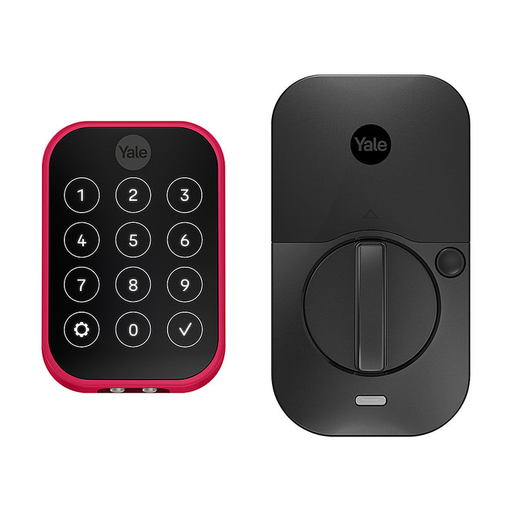 Yale - Pantone Assure Lock 2 Smart Lock Wi-Fi Replacement Deadbolt with Touchscreen, App, and Electronic Guest Keys Access - Pantone Viva Magenta_0