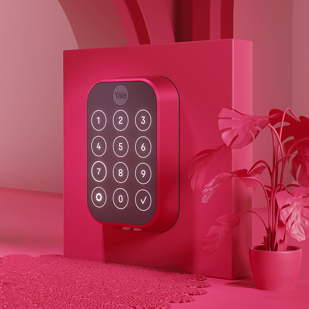 Yale - Pantone Assure Lock 2 Smart Lock Wi-Fi Replacement Deadbolt with Touchscreen, App, and Electronic Guest Keys Access - Pantone Viva Magenta_2