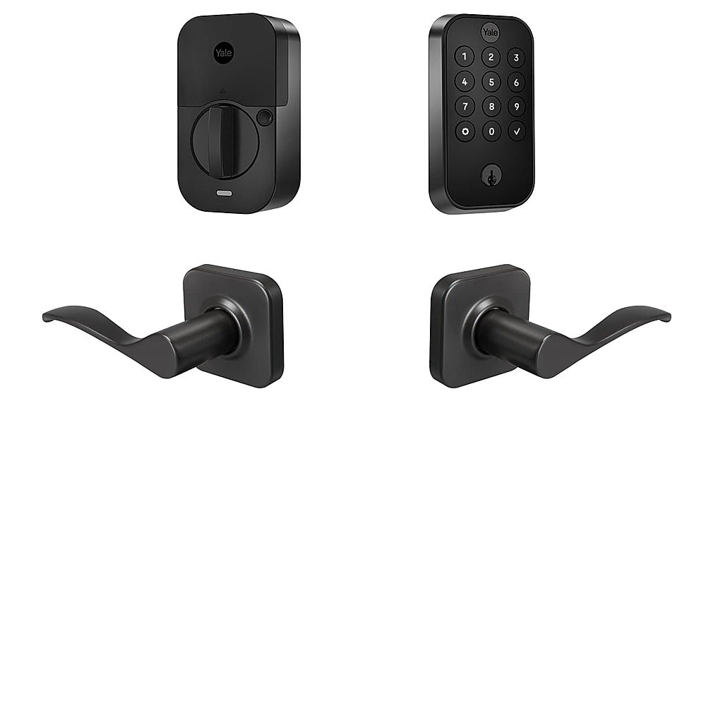 Yale - Assure 2 Norwood Lever Smart Lock Wi-Fi Replacement Deadbolt with Keypad and App Access - Black Suede_0