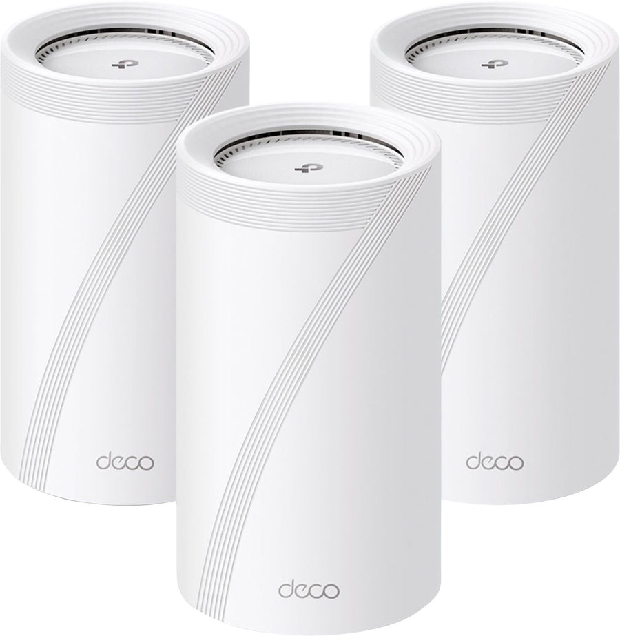 TP-Link - Deco BE95 BE33000 Tri-Band Mesh Wi-Fi 7 System (3-Pack) - White_0