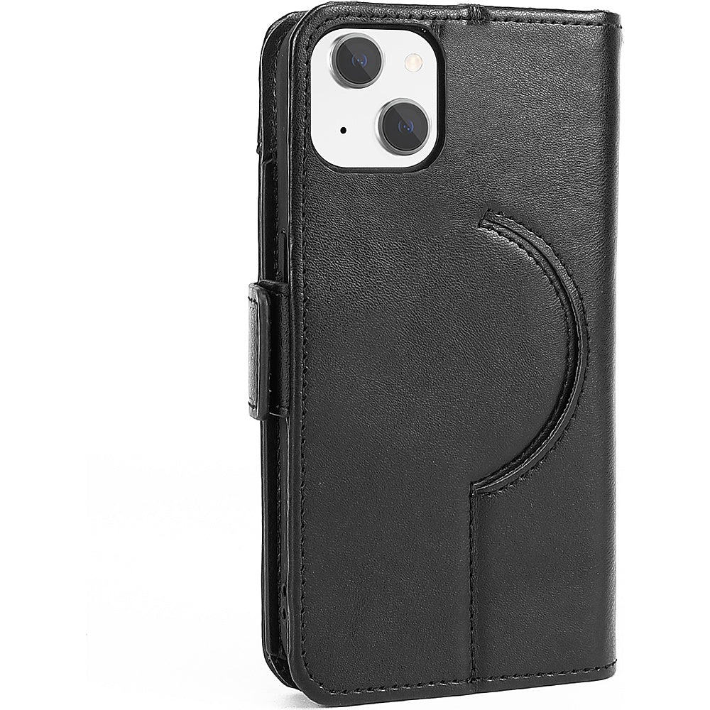 SaharaCase - Leather Folio Wallet Case for Apple iPhone 15 - Black_4