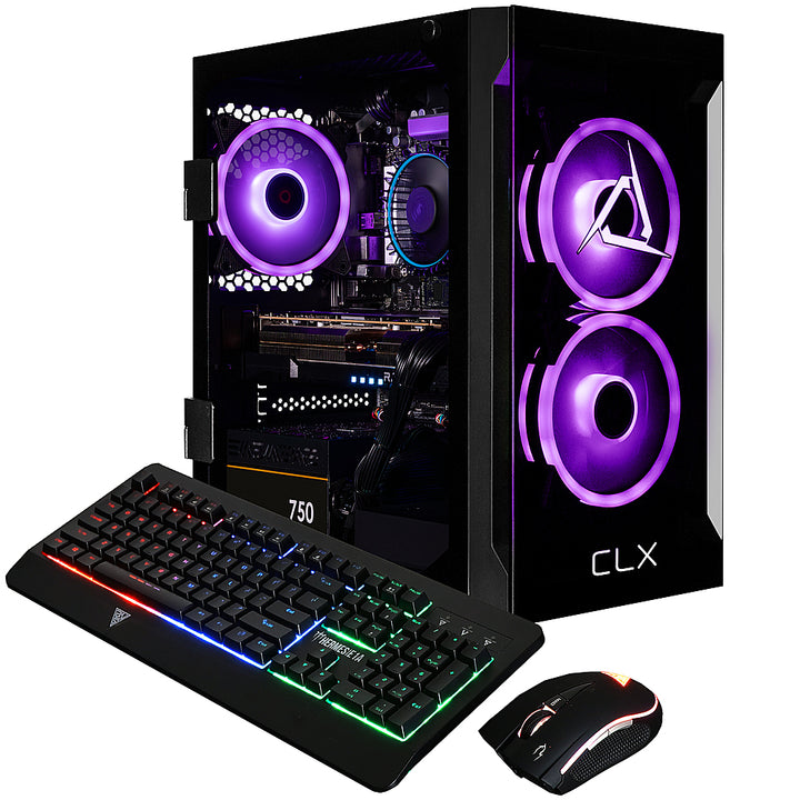 CLX - SET Gaming Desktop - Intel Core i5 14600KF - 16GB DDR5 4800 Memory - Radeon RX 7800 XT - 2TB NVMe M.2 SSD - Black_5