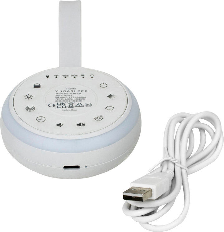 Yogasleep Hushh®+ Sound Machine, Night Light & Wireless Speaker - White_6