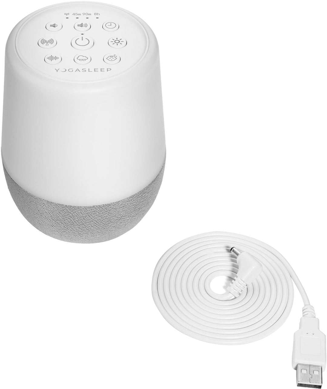 Yogasleep Duet Sound Machine, Night Light & Wireless Speaker - White_6