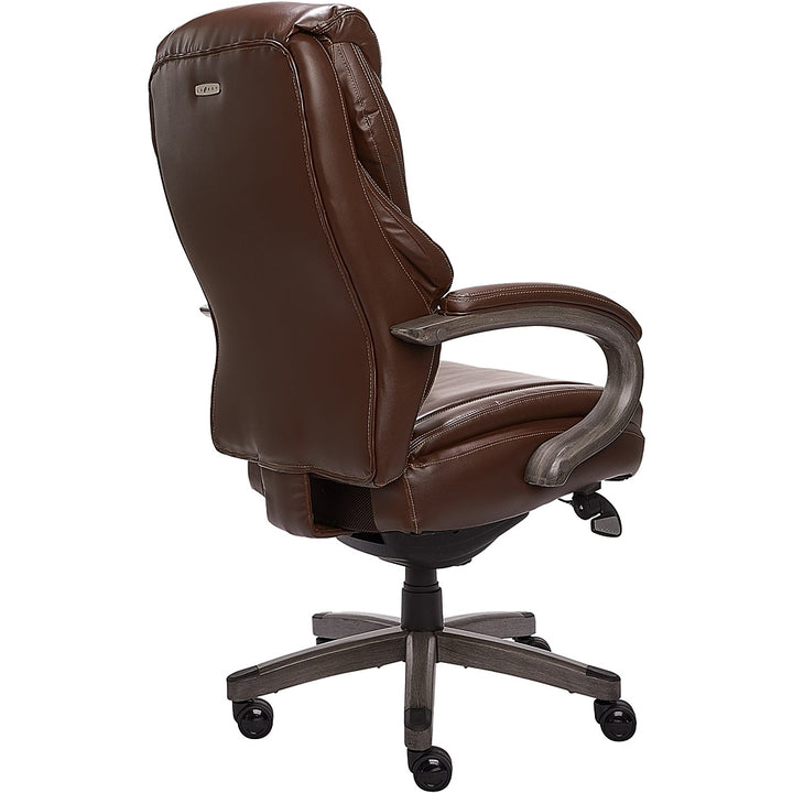 La-Z-Boy - Premium Hyland Executive Office Chair with AIR Lumbar Technology - Gray/Brown_4