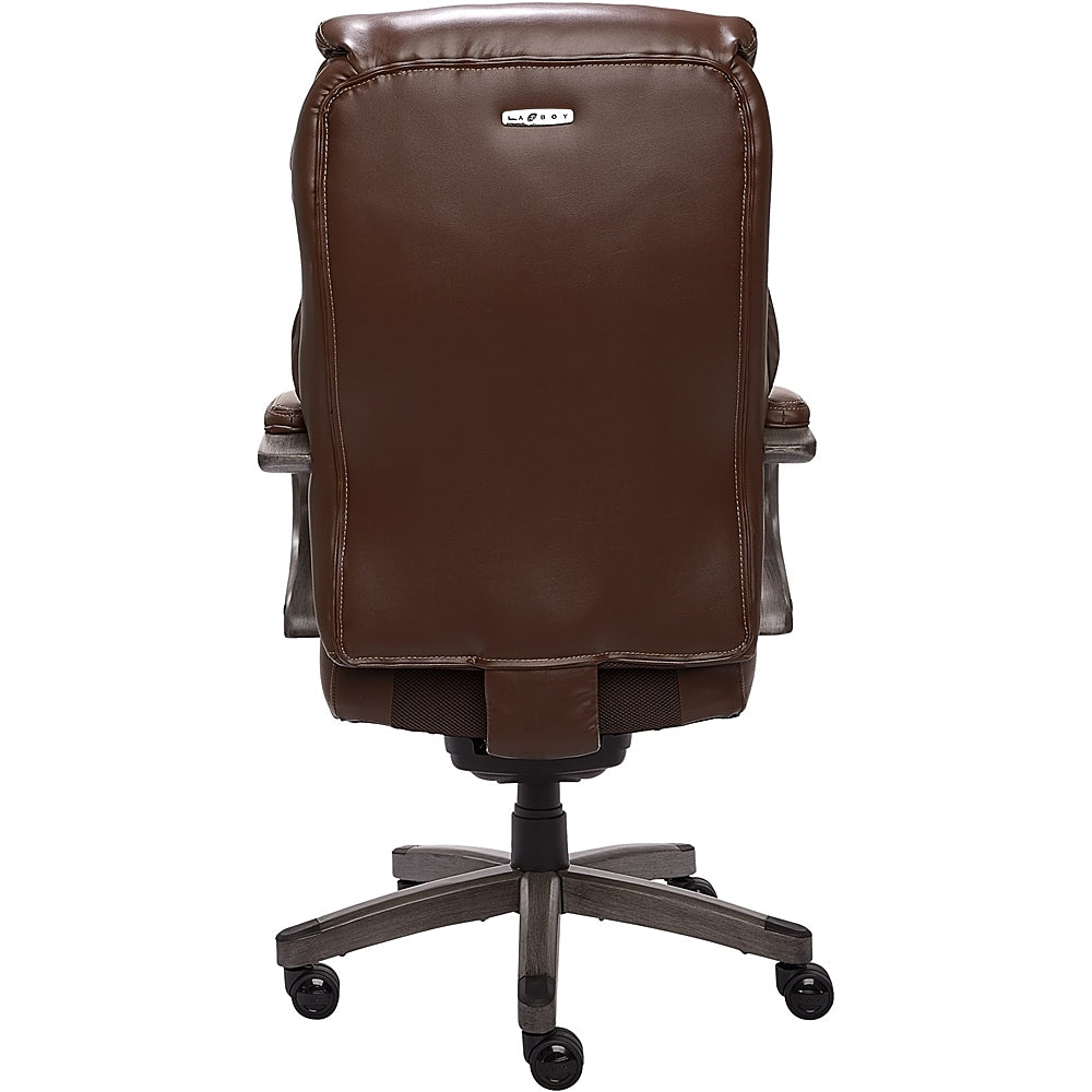La-Z-Boy - Premium Hyland Executive Office Chair with AIR Lumbar Technology - Gray/Brown_3